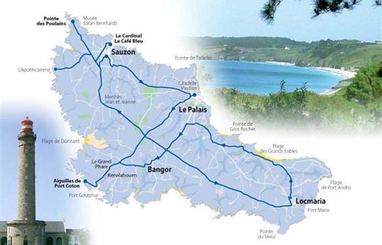 Excursion et circuit touristique en bus Belle Ile en Mer - Les Cars Bleus - Les Cars Bleus